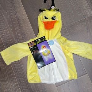 Totally Ghoul Duck fleece zip-up hoodie. NWT. 6-12 months